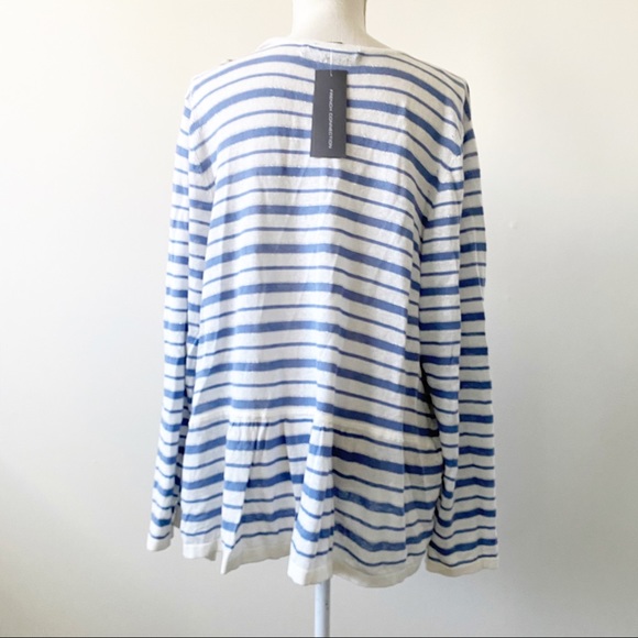 NWT French Connection striped cardigan size L - Picture 3 of 9
